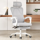 Ergonomic Mesh Office Chair with Adjustable Lumbar Support, Headrest, and Retractable Footrest