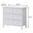 Bailey White 6-drawer Dresser