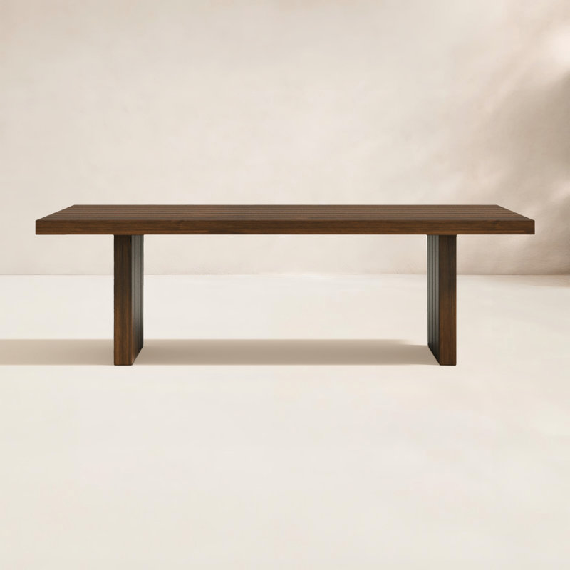 Coles Rectangular Teak Outdoor Dining Table , in. W 42'' in. D, 42" D x 96" L x 30" H 