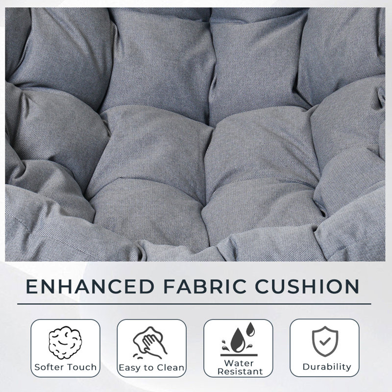 Arescart Rocker Chair with Cushion for Balcony Porch Patio