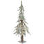 Arbre de Noël artificiel alpin floqué pré-éclairé à piles - 3 pi - lumières DEL claires