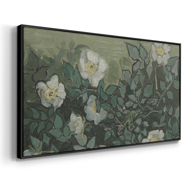 Botanical Series-CDL XXXII - Toile tendue avec châssis encadré - Prêt à être accroché, H 21 po x l 41 po, Noir
