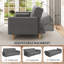 Tufted 3 Seater Sofa Bed-10360754