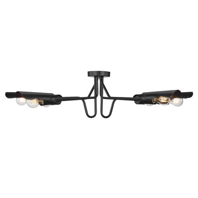 Plafonnier semi-encastré 39,63 po 6 lumières Kharm