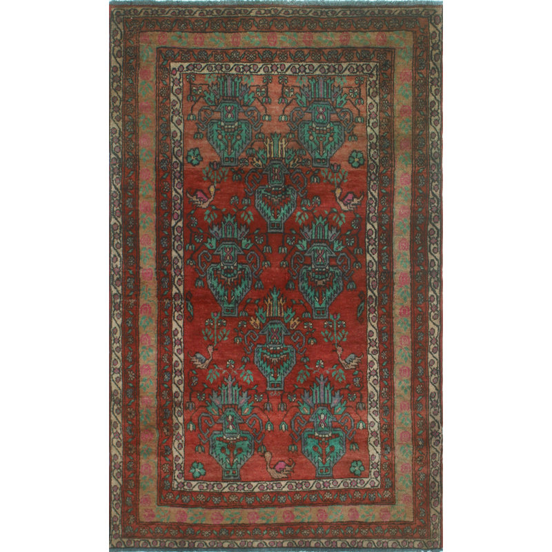 One-of-a-Kind 3'1" X 5'1" New Age Wool Area Rug in