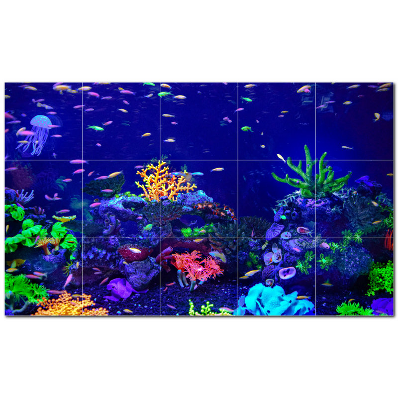 12'' x 12'' Satin Ceramic Decorative Mural