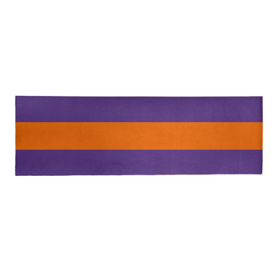Tapis orange/mauve zone