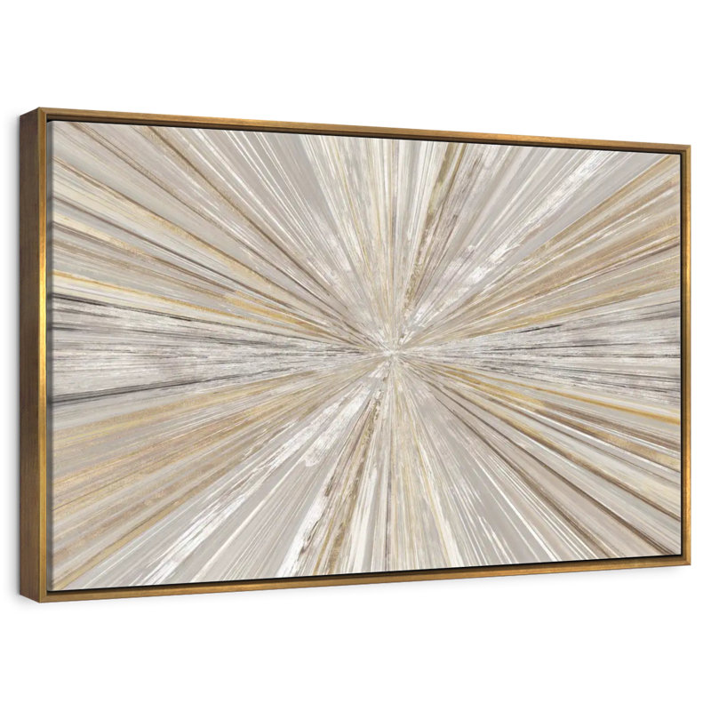 Lumière chatoyante, Cadre flottant doré, 40 po x 27 po