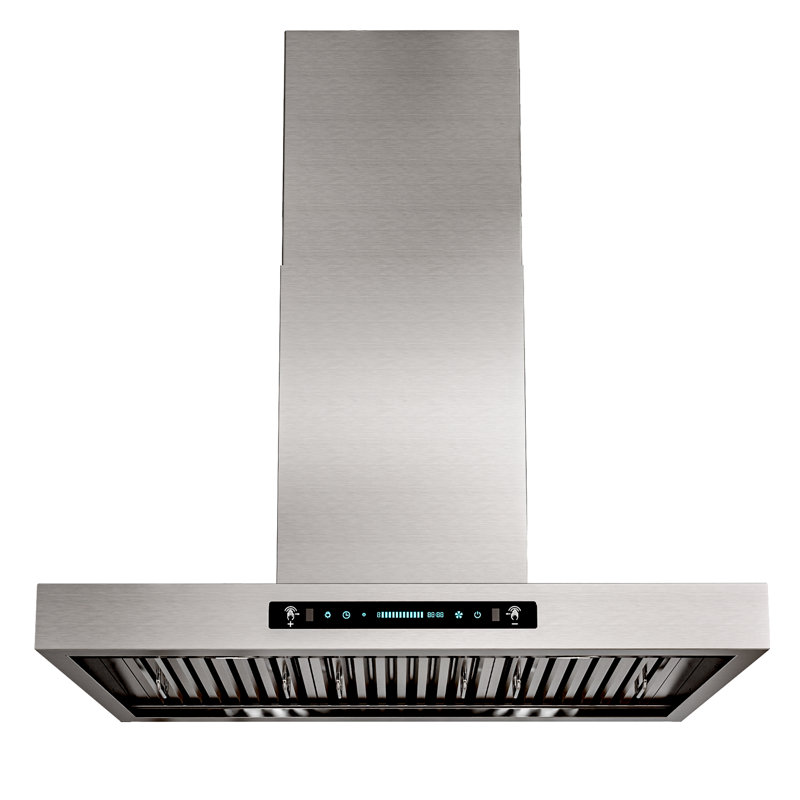 Hotte de cuisine murale à conduit 36 pouces 36 pouces avec contrôle à 4 vitesses et contrôle tactile avec lumières DEL, 36"