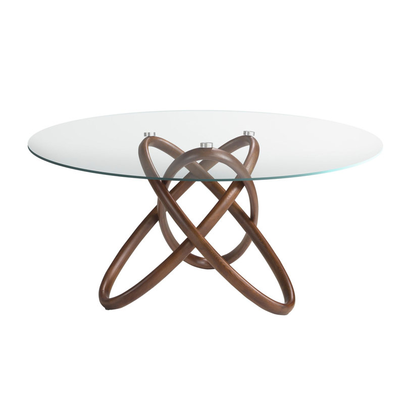 Glass Top Dining Table, 140cm H x 75cm W x 75cm D