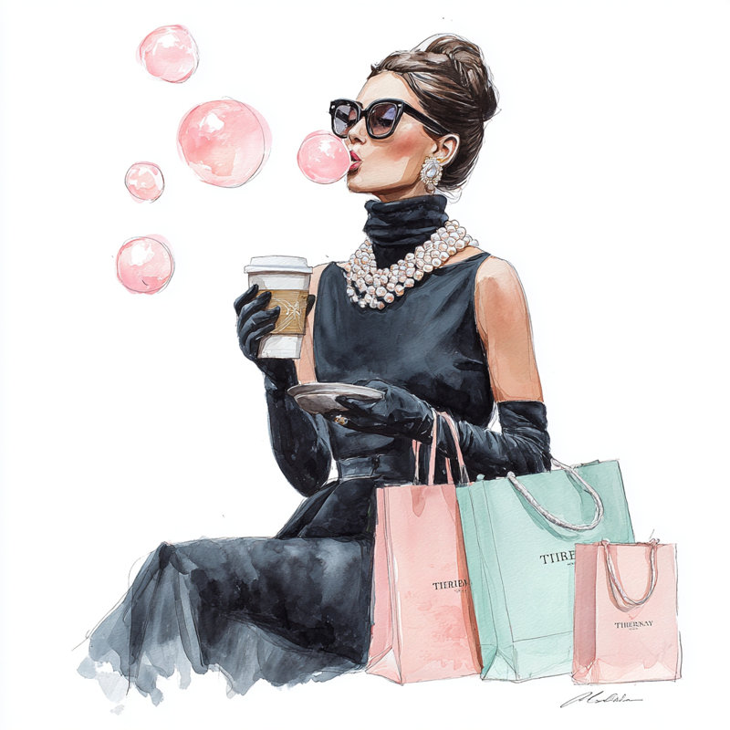 Art mural sur toile tendue Fashion Lady, H 20 po x l 20 po