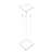 3/4" Rods Clear Riser Acrylic Transparent Plexiglass Pedestal Table Display Podium-1252628601
