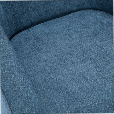 Blue Polyester Side Chair