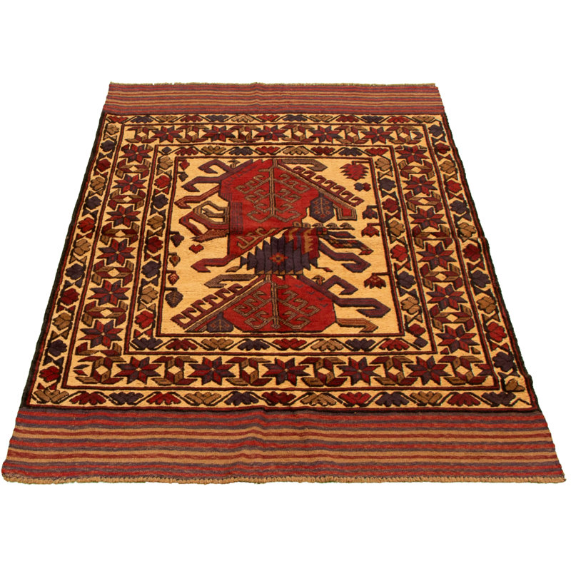Cavaliere One-of-a-Kind 4'2" X 5'11" New Age Wool Area Rug in