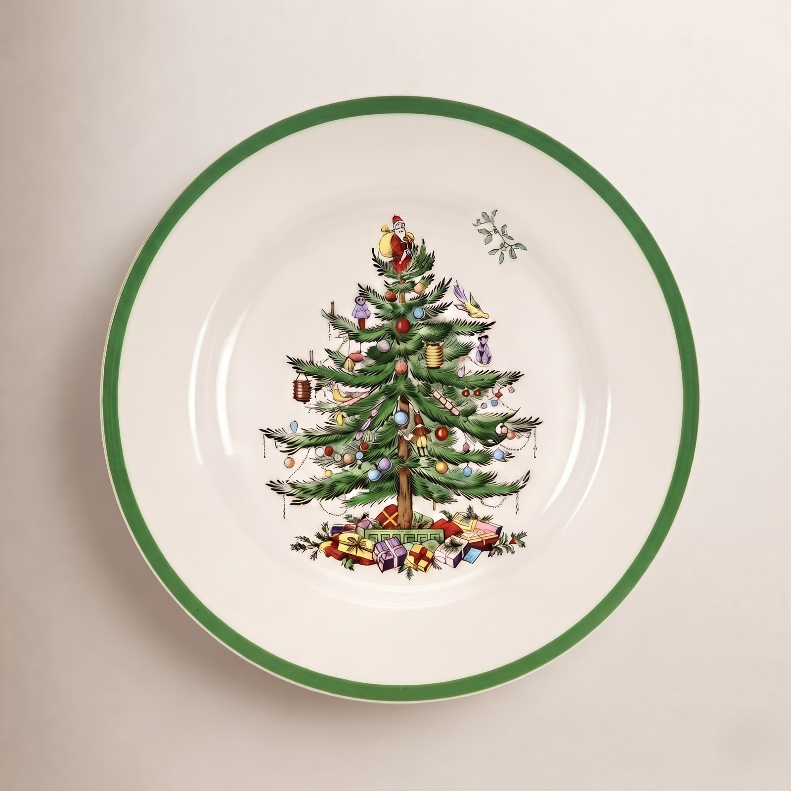 Christmas Tree 11" Porcelain Dinner Plate