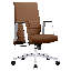 Fauteuil de bureau rembourré en cuir Waide-1404872404