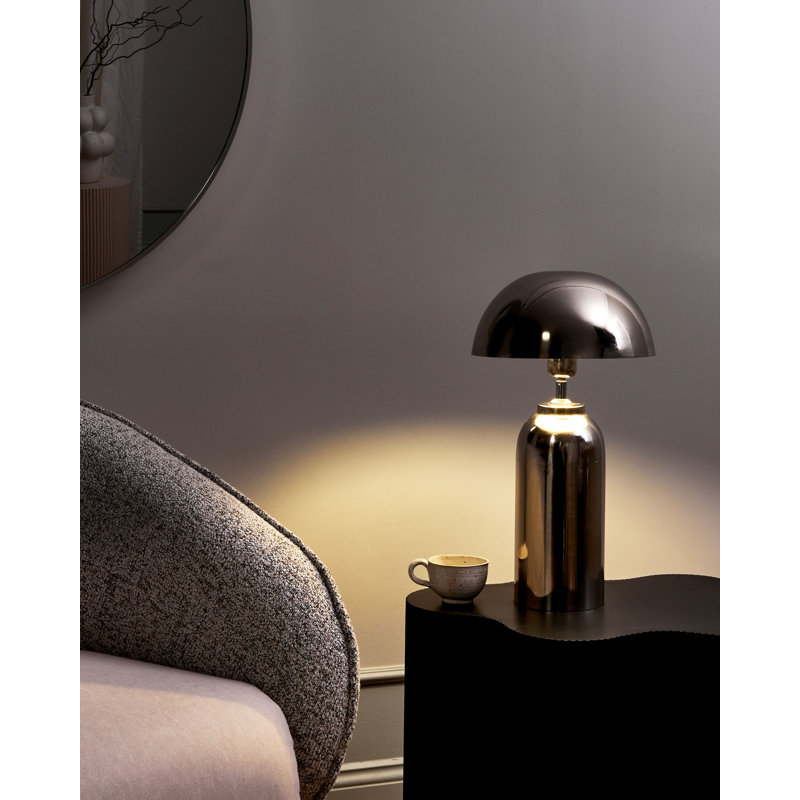 Iron Table Lamp, 47" H x 26" W x 26" D, Silver, Silver