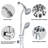 Dual Shower Head Spa System-110680023