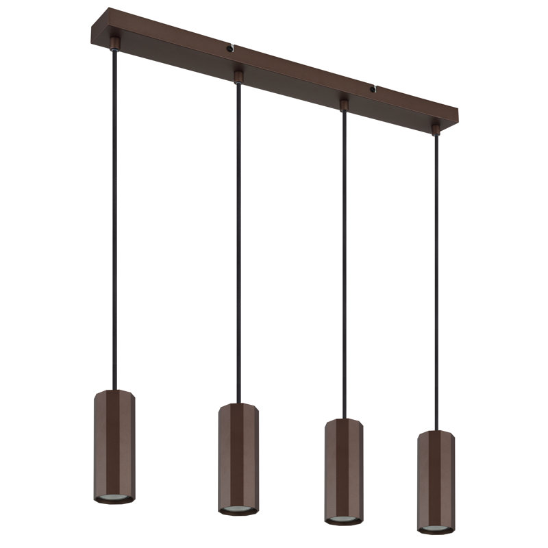 Alph 4 - Light Natural Pendant, Matt bronze color