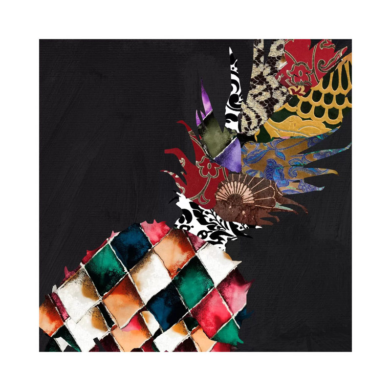 Pineapple Brocade II by Color Bakery - Wrapped Canvas Print, 45.72 cm H x 45.72 cm W x 1.91 cm D