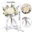 Bouquet de mariage blanc pour demoiselles d'honneur