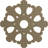 Endurathane Angel Ceiling Medallion, 20 7/8"OD x 3 5/8"ID x 1"P (Fits Canopies up to 4 3/8"), Hand-Painted Athenian Green Finish-28580492