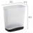 Sterilite 3.3 Gallon Slim Wastebasket, Small Trash Can for Bathroom, Bedroom, Dorm or Office