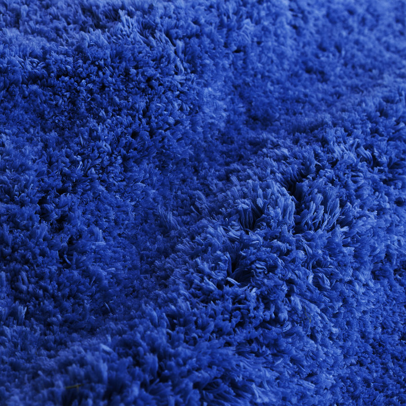 Ensemble de 3 tapis de salle de bain Kriebel, Bleu royal