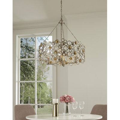 Mulholland 4 - Light Dimmable Drum Chandelier