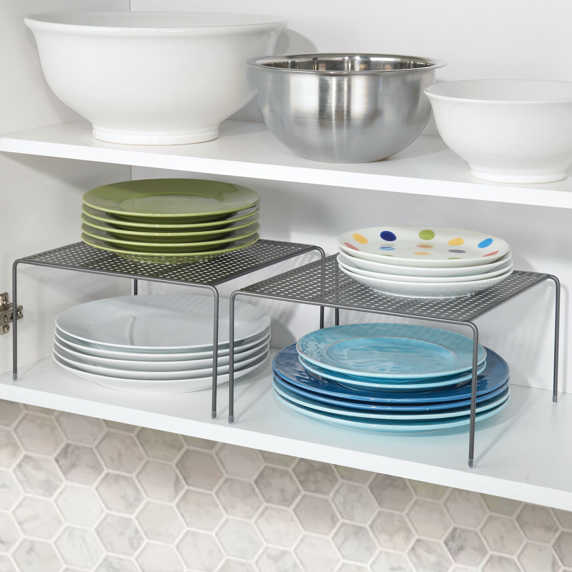 mDesign Metal Square Kitchen Organizer Storage Shelves | Wayfair