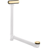 Clearflo Slotted 1.5" Leg Tub Drain with Overflow