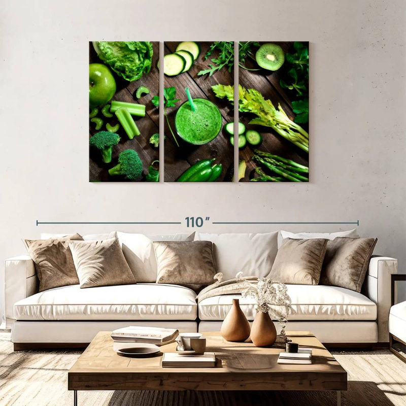 Vegetable Smoothie, 48" H x 74" W
