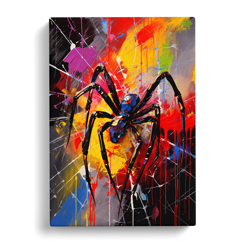 Spider Abstract - Wrapped Canvas, 50cm H x 35cm W x 3cm D