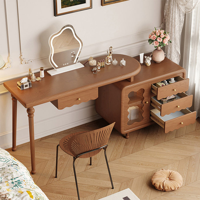 Makeup Vanity with Light mirror,4 drawers