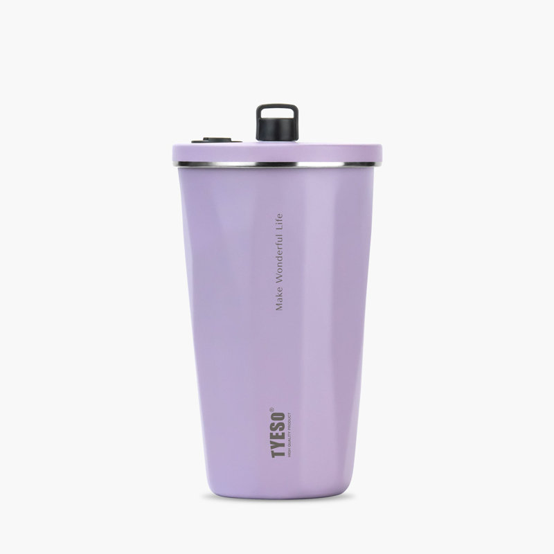 Gobelet TYESO FLAIR avec paille rétractable et couvercle, 20 oz, Mauve