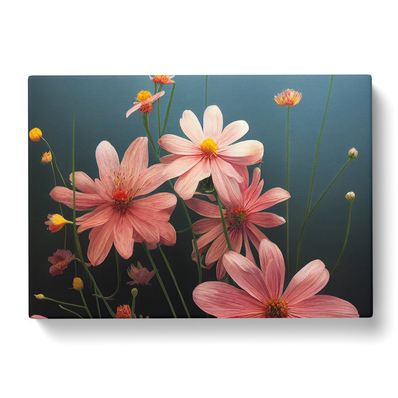 Hopeful Wildflowers Floral - Wrapped Canvas, 50cm H x 76cm W x 3cm D