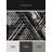 Machine Washable Marvale Field Hockey Stick Ball Modern & Contemporary Striped Rug in Black – Black Binding-1929876054