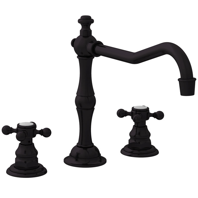 Chesterfield Double Handle Kitchen Faucet, Satin Brass (PVD), Cross