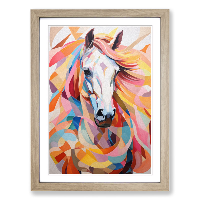Horse Colour Field - Framed Print