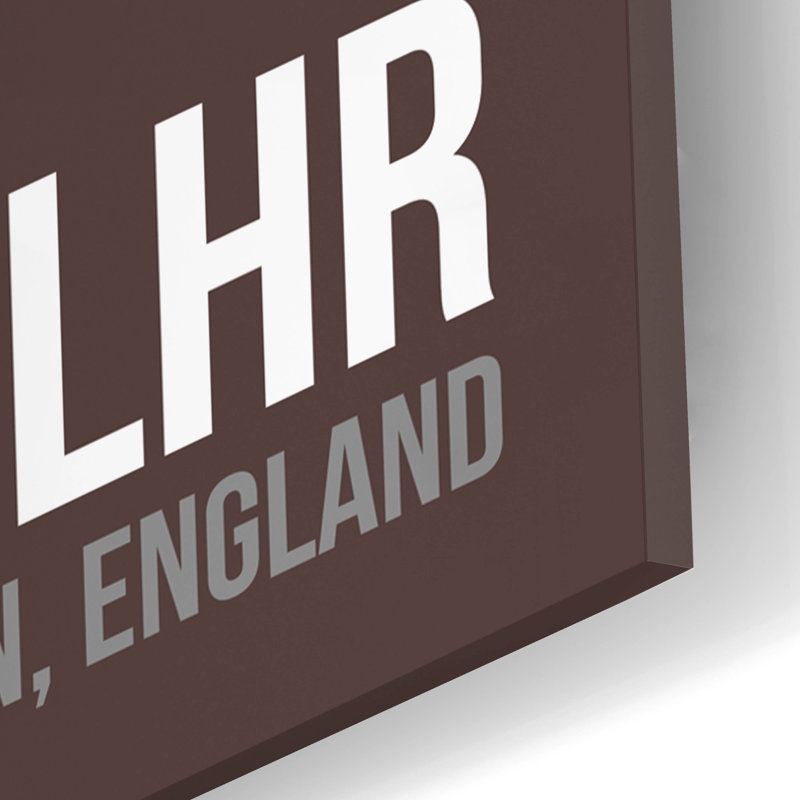 "Lhr" par O8 à gauche, H 24 po x l 16 po x P 0,2 po