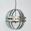 Lustre galvanisé à 4 lumières