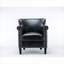 Fauteuil club à siège unique, revêtement en similicuir, sièges d'appoint confortables pour le salon-998019144