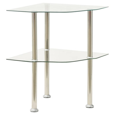 Bladric Glass Top End Table