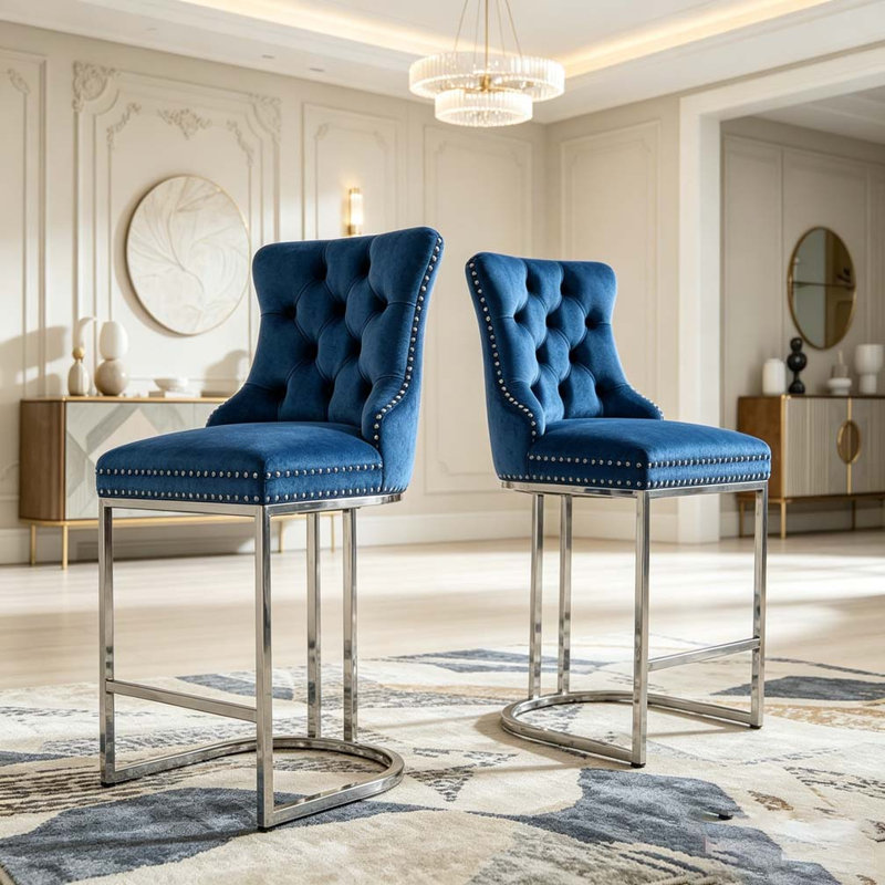 Ensemble de tabourets de bar 25 po, Blue
