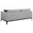 Jared Upholstered Track Arm Sofa Light Gray