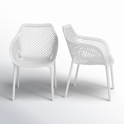 Farrah Stacking Patio Dining Armchair