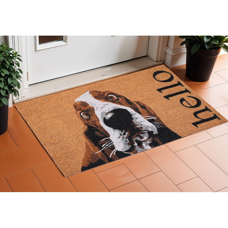 Tapis d'extérieur 29 po Red Coir Dog