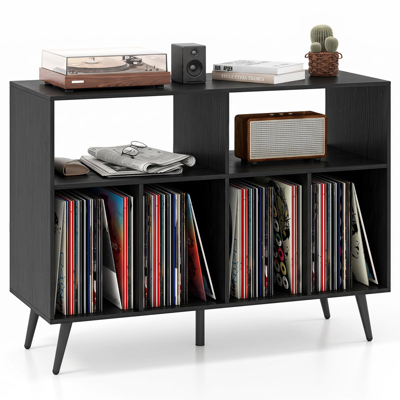 MDF Rectangle Accent Cabinet, Black