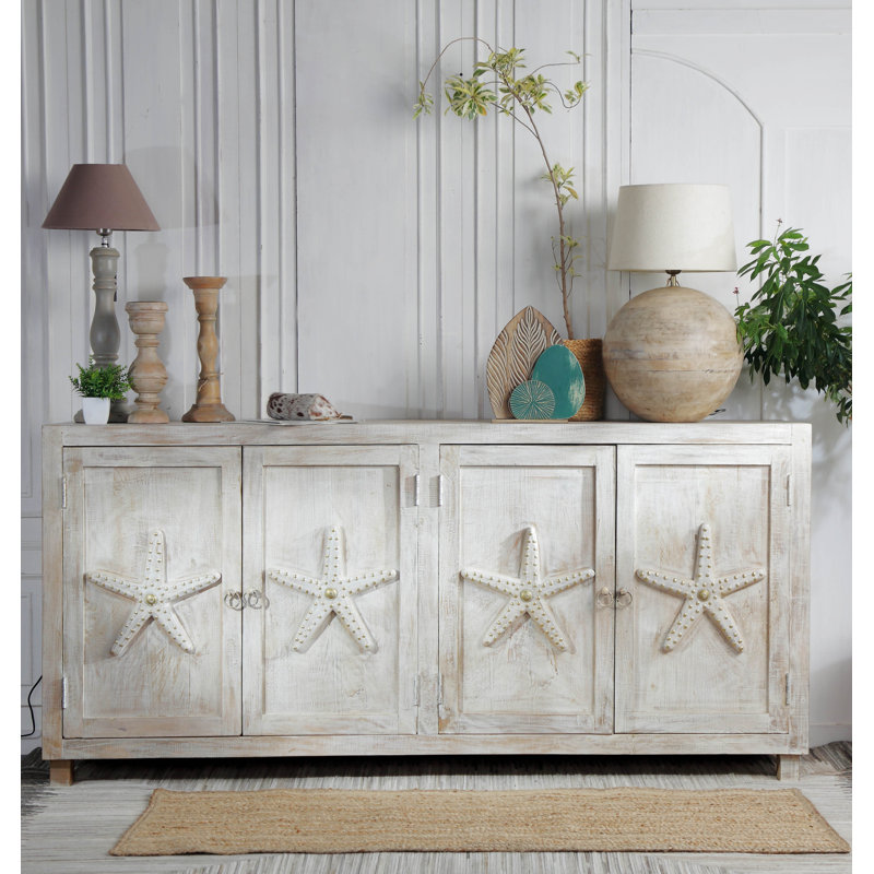 Bekircan 76'' Solid Wood Sideboard