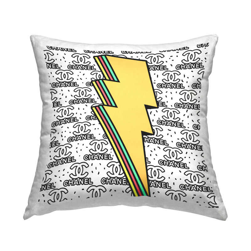 Coussin Stupell Industries Glam Lightning Bolt